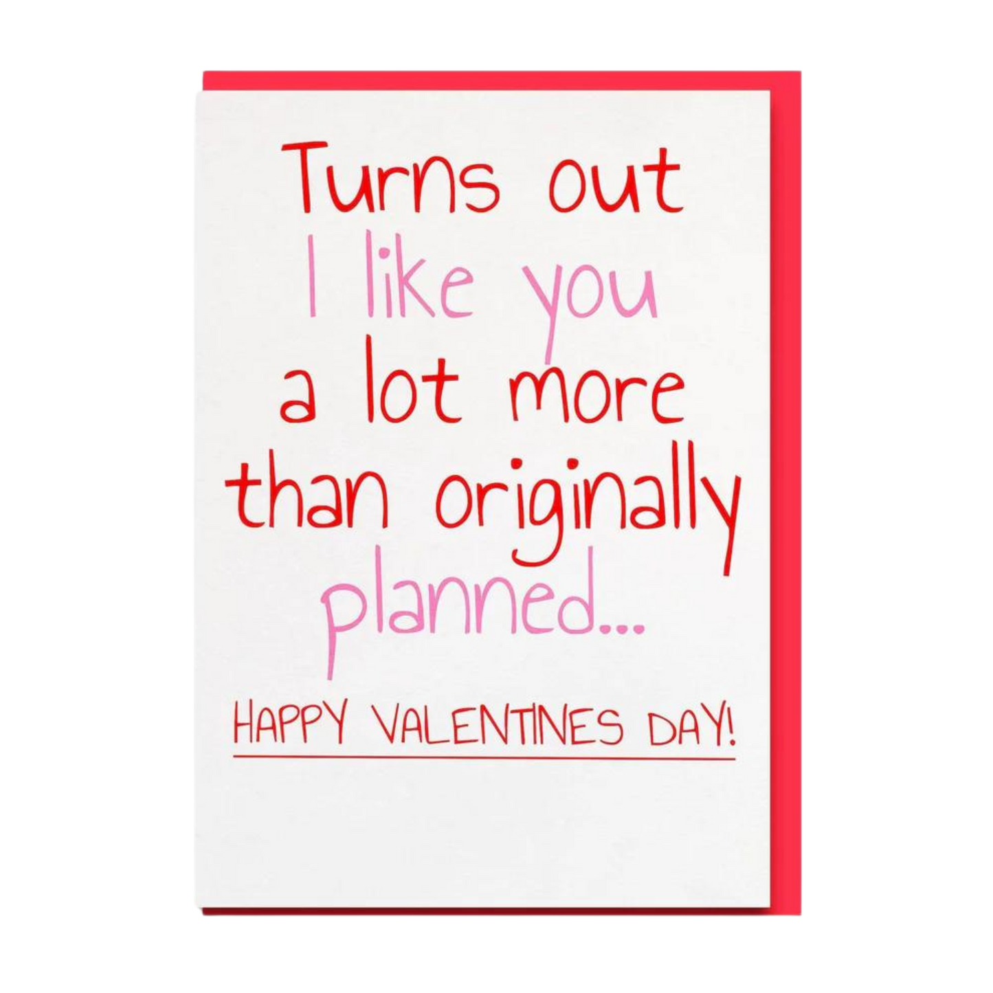 'PLANNED' Valentine's Day Card