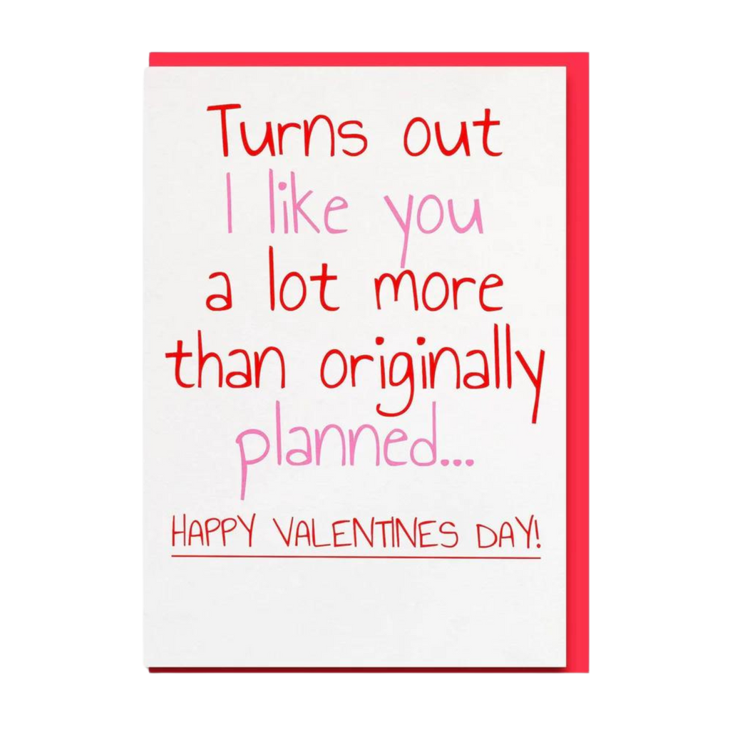 'PLANNED' Valentine's Day Card