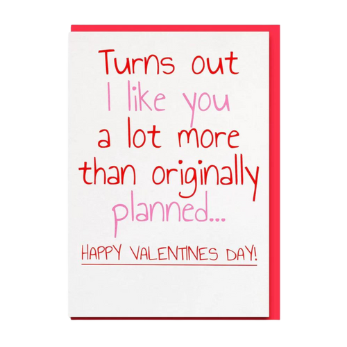 'PLANNED' Valentine's Day Card