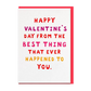 'BEST THING' Valentine’s Day Card
